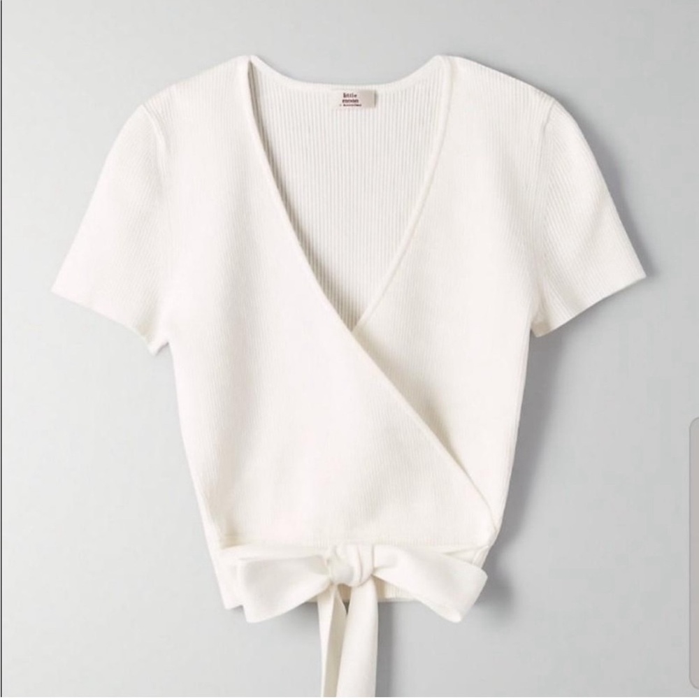 Little Moon knit wrap top xs birch - Picture 1 of 3